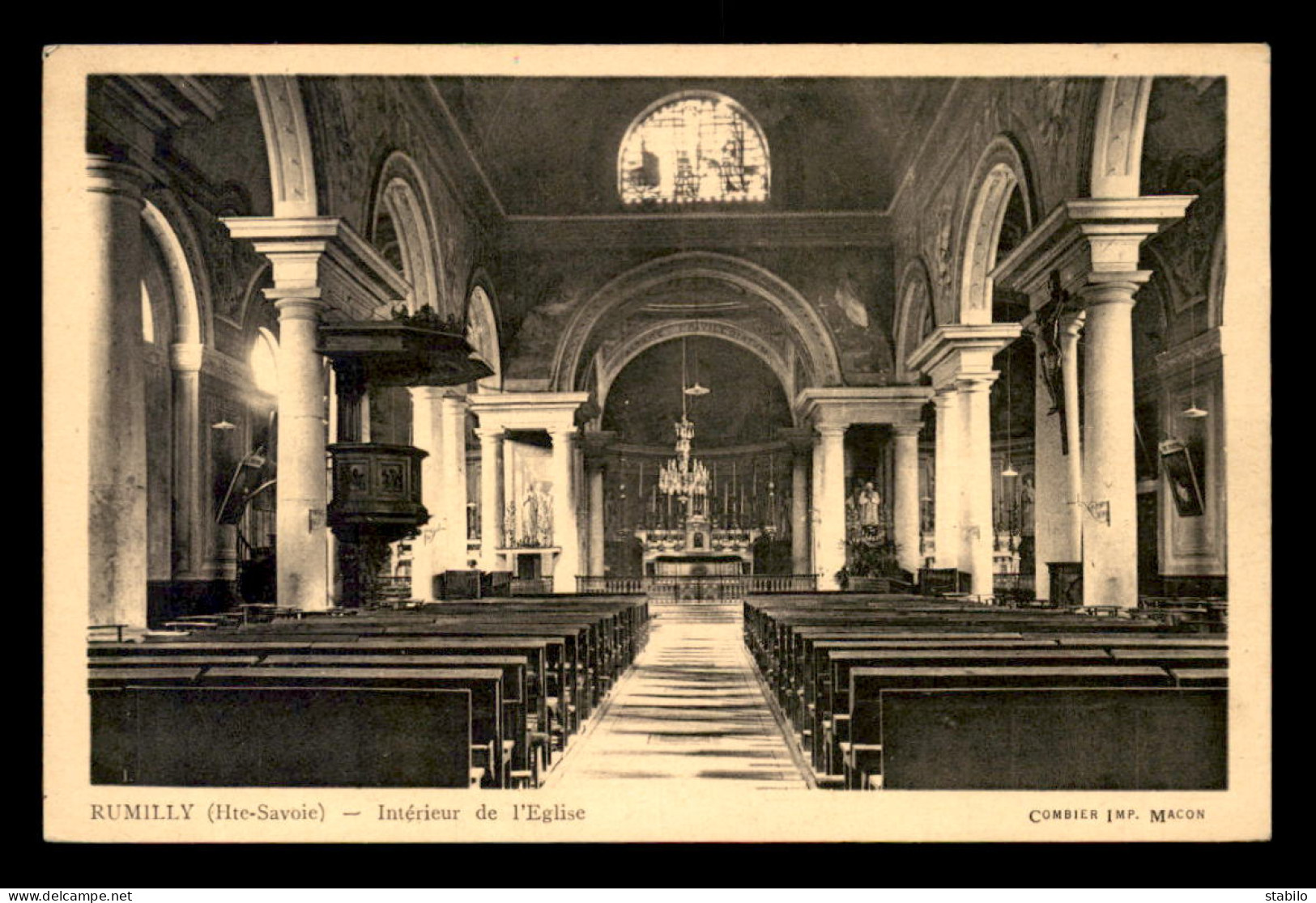 74 - RUMILLY - INTERIEUR DE L'EGLISE - Rumilly