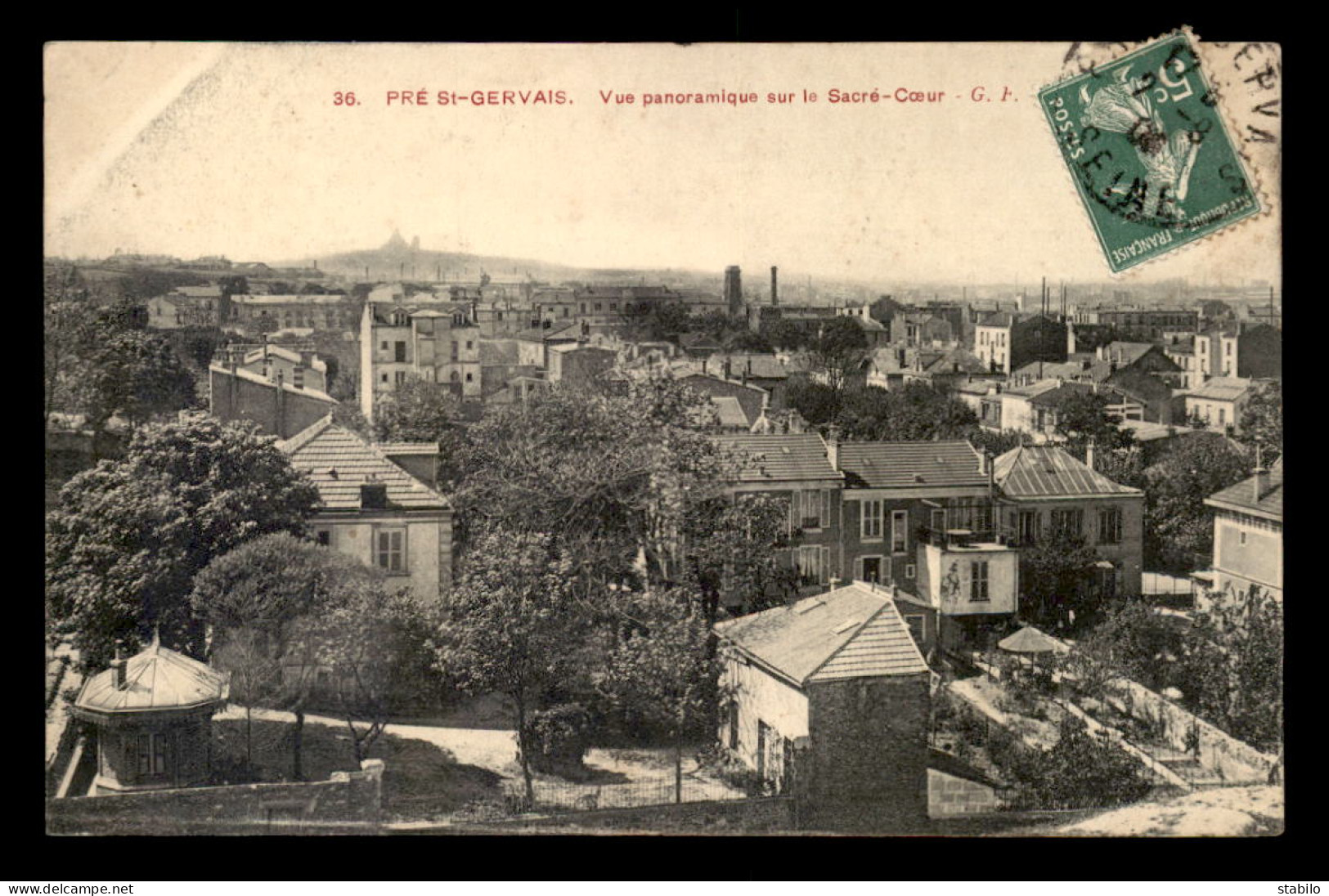 93 - LE PRE-SAINT-GERVAIS - VUE SUR LE SACRE-COEUR - Le Pre Saint Gervais