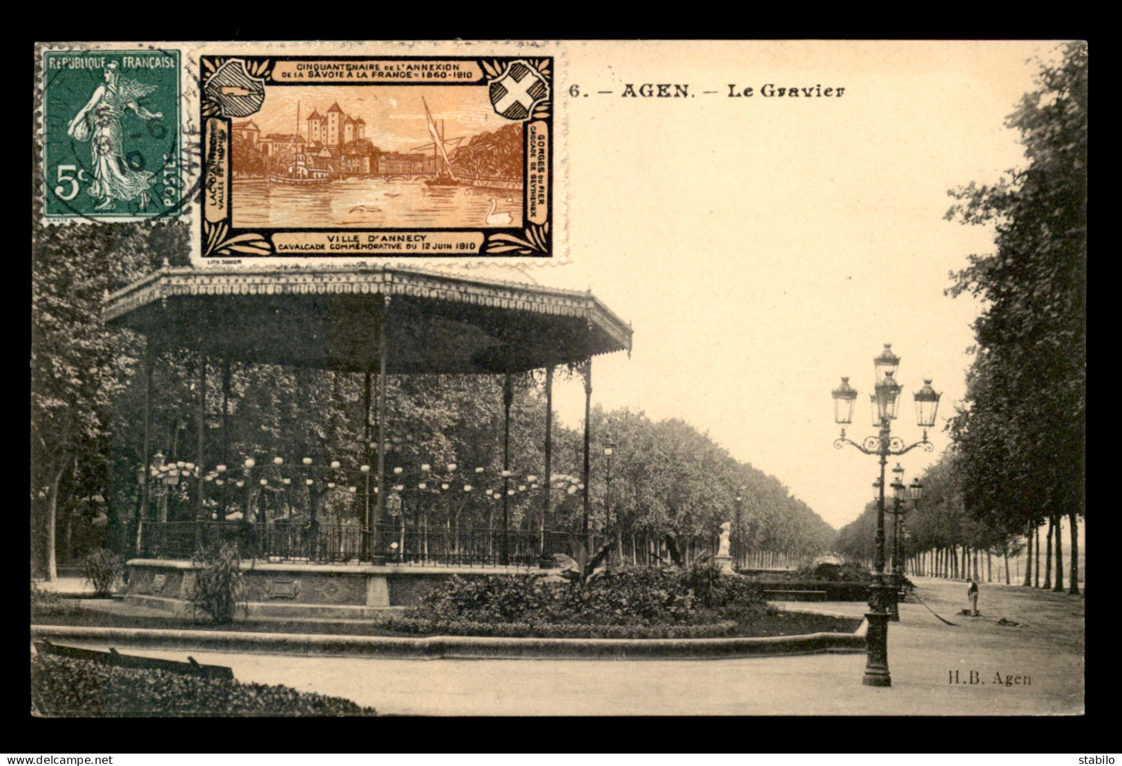 ANNECY - VIGNETTE DU CINQUANTENAIRE DE L'ANNEXION DE LA SAVOIE A LA FRANCE - 12 JUIN 1910 - Other & Unclassified