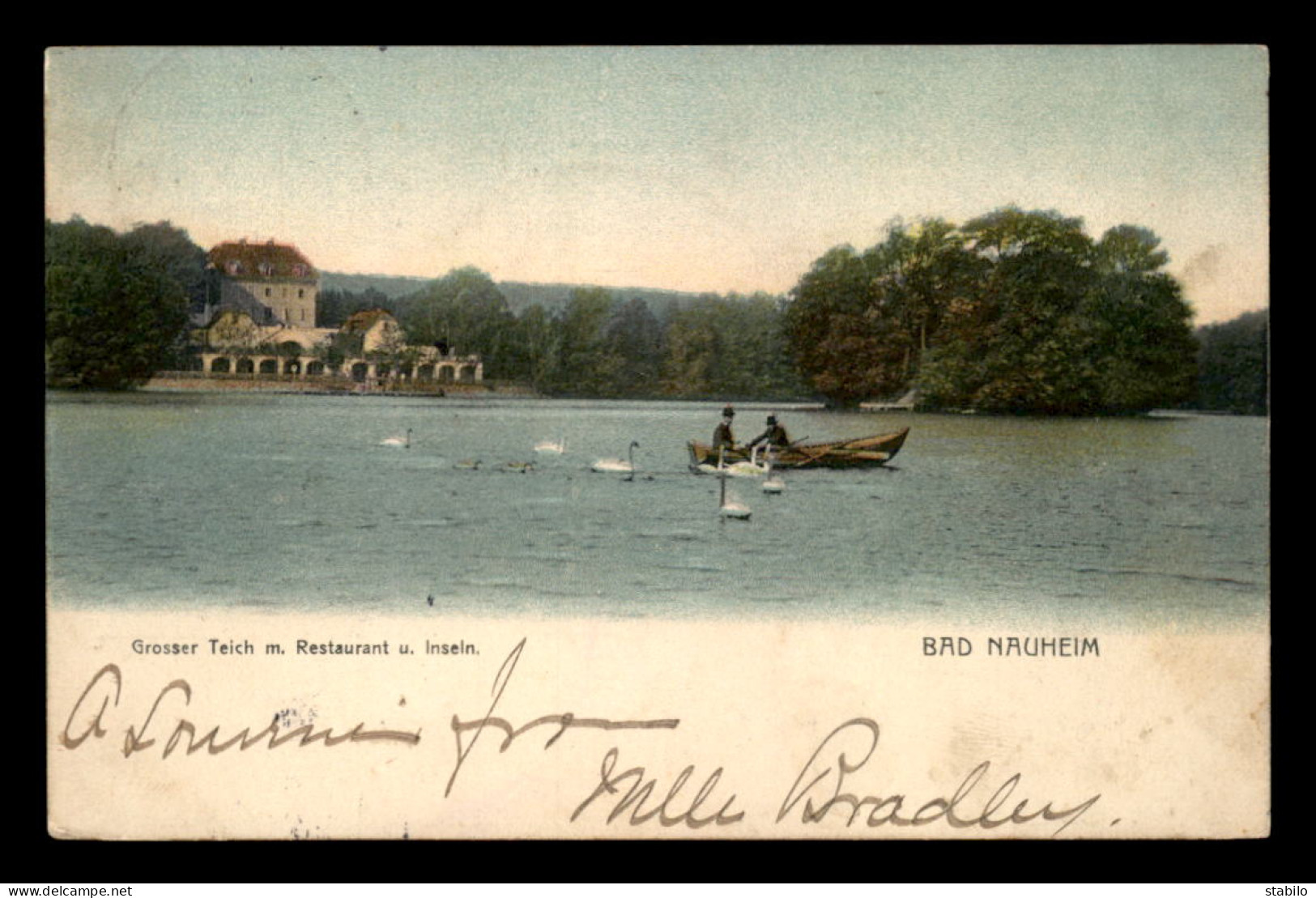 ALLEMAGNE - BAD NAUHEIM - GROSSER TEICH M RETAURANT U INSEIN - Bad Nauheim