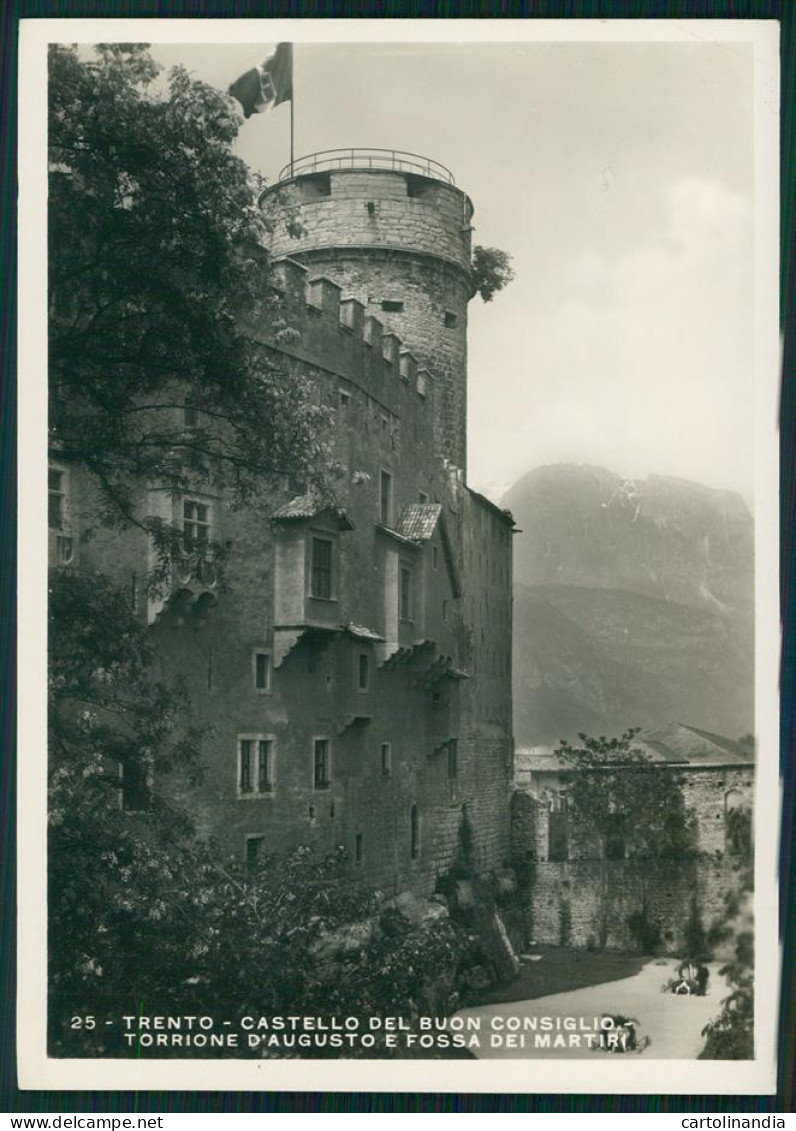 Trento Città Castello Del Buon Consiglio Foto FG Cartolina MZ5336 - Trento