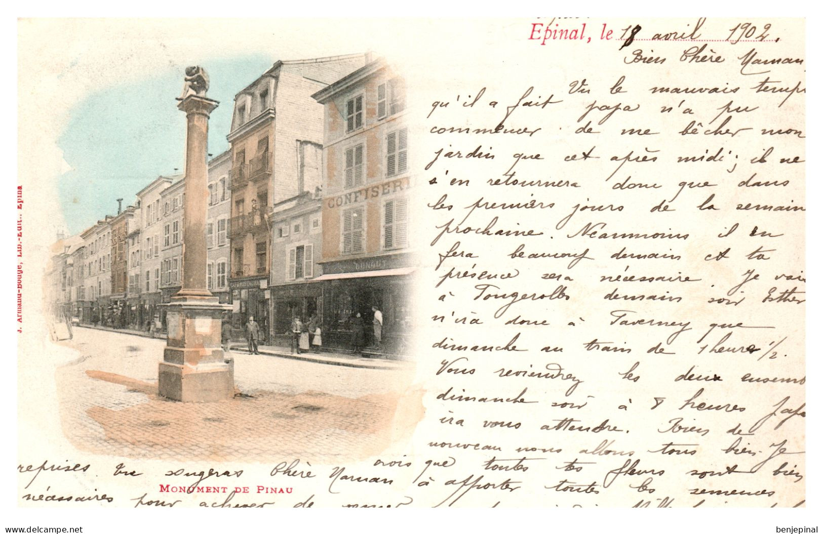 Epinal - Monument De Pinau - Epinal