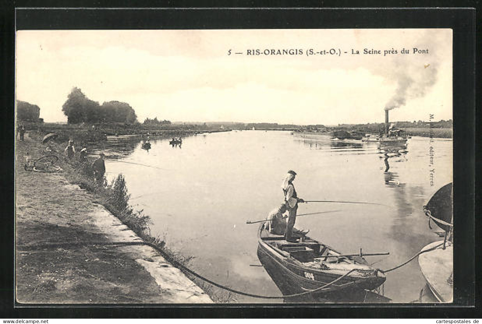 CPA Ris-Orangis S. Et O., La Seine Pres Du Pont  - Ris Orangis