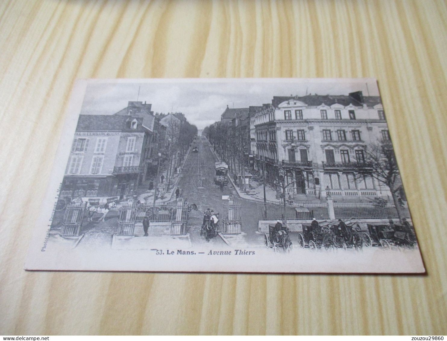 CPA Le Mans (72).Avenue Thiers - Carte Animée. - Le Mans