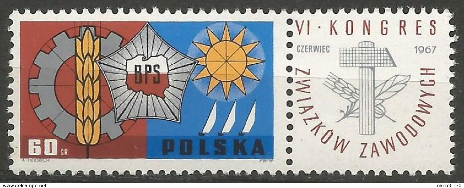 POLOGNE  N° 1624 NEUF - Neufs