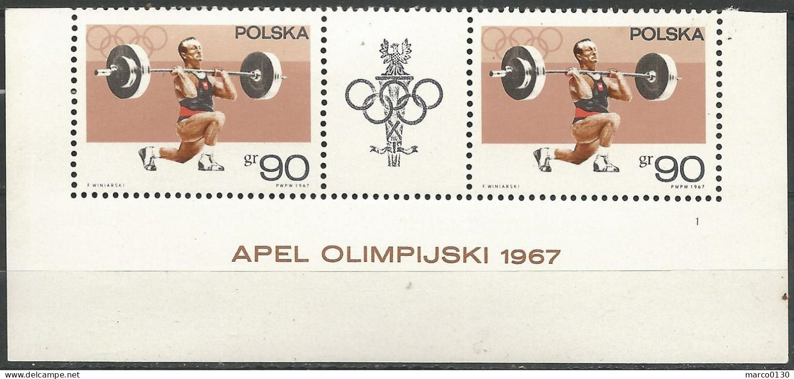 POLOGNE  N° 1619 X 2 NEUF - Nuevos