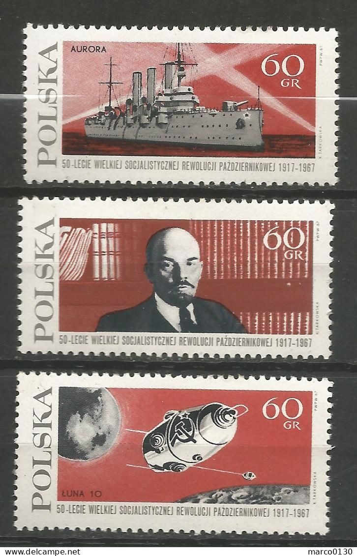 POLOGNE  N° 1646 + N° 1647 + N° 1648 NEUF - Nuevos