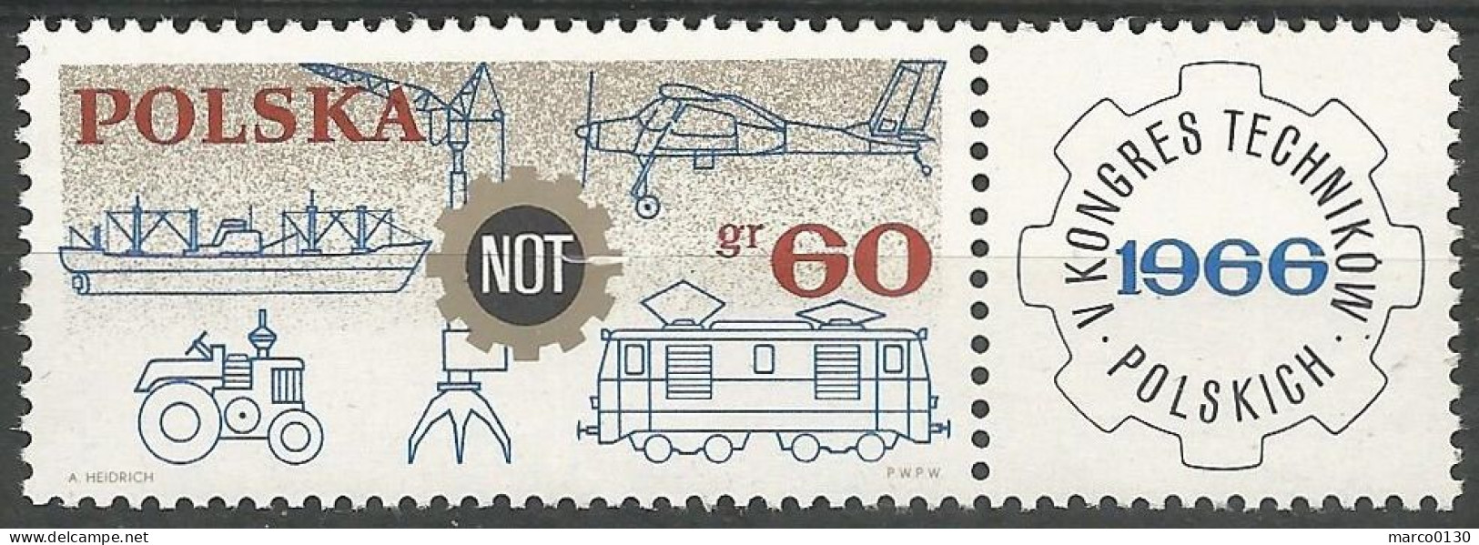 POLOGNE  N° 1505 NEUF - Neufs