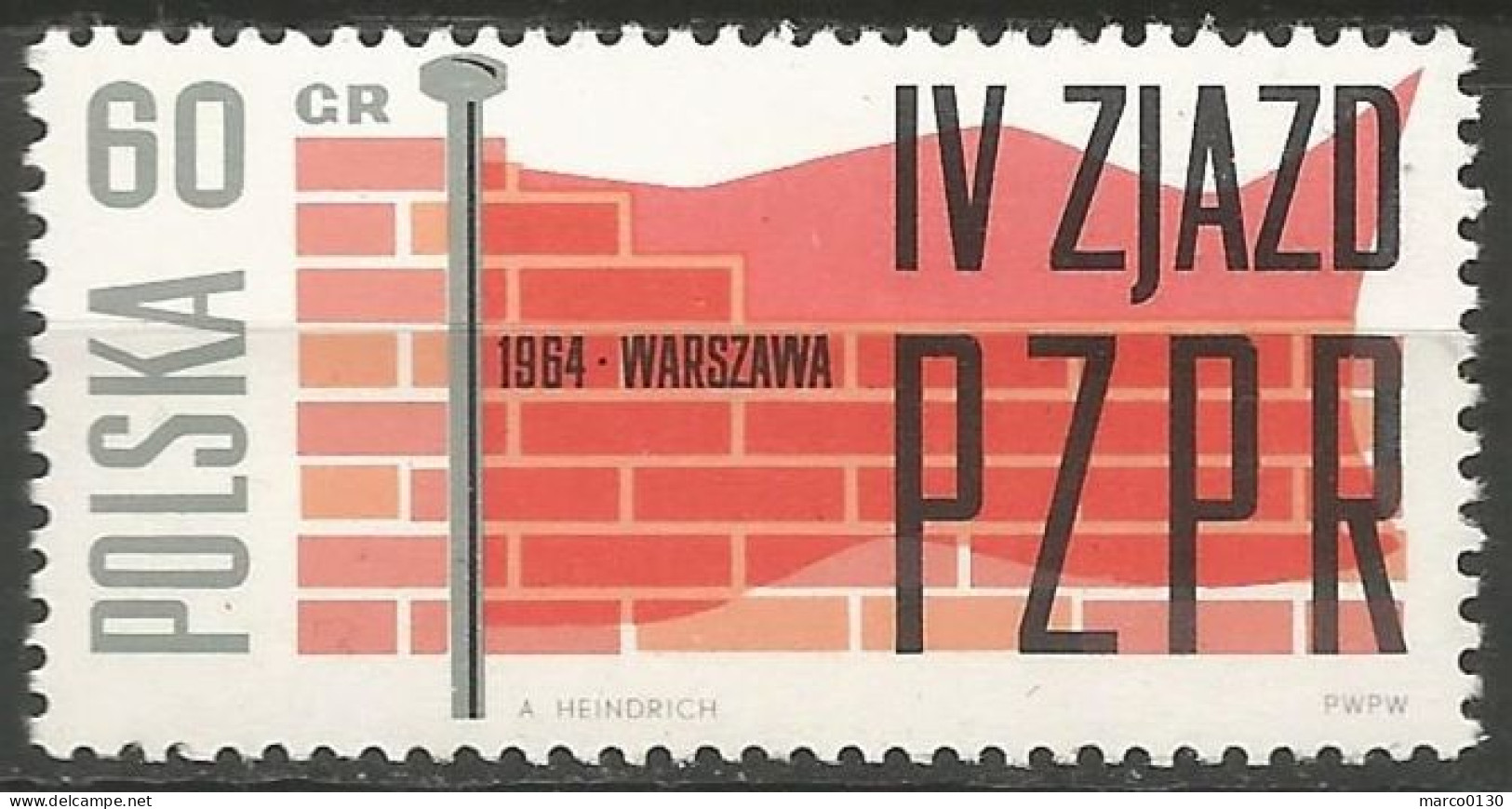 POLOGNE  N° 1356 NEUF - Unused Stamps