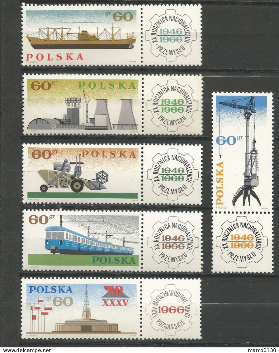 POLOGNE  Du N° 1516 Au  N° 1521 NEUF - Ongebruikt