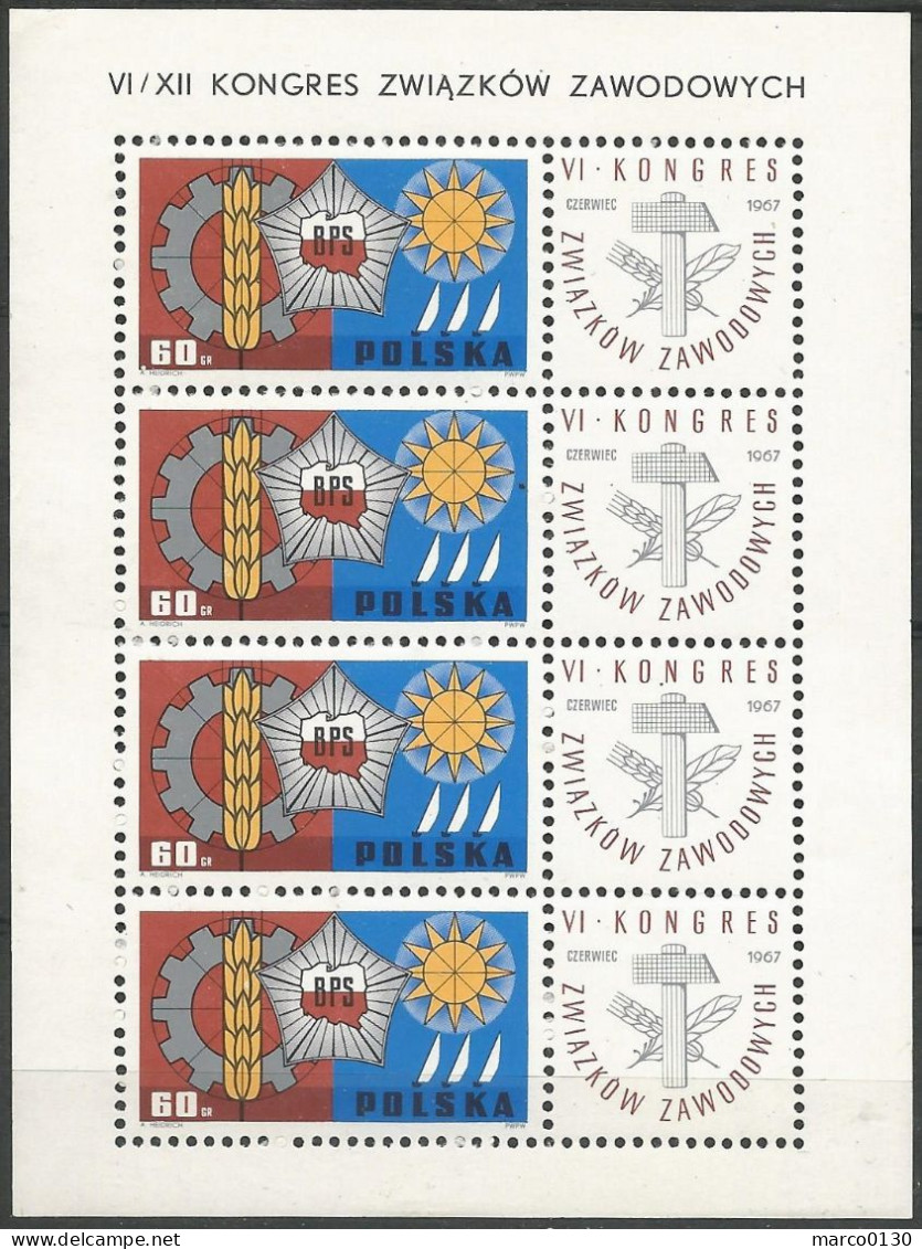 POLOGNE  BLOC N° 1624 X 4 NEUF - Ongebruikt