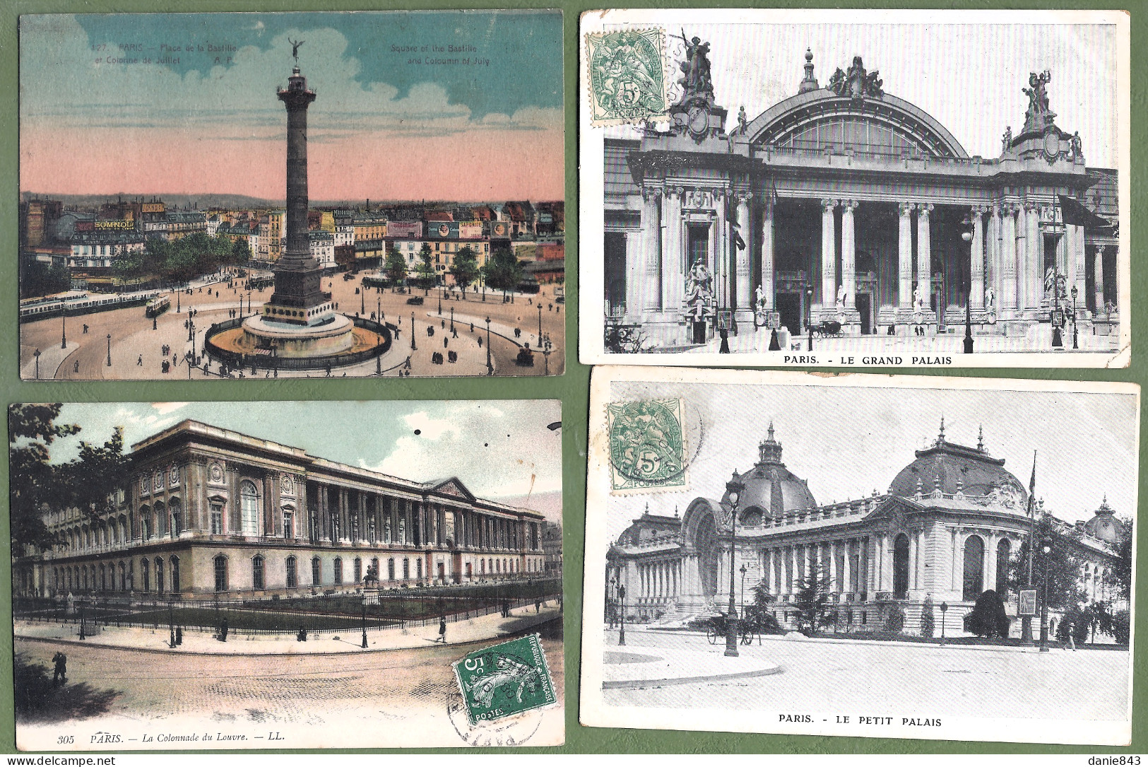 Lot De 100 CPA De PARIS - Petites Cartes Et Drouilles - Quelques Animations - Toutes Les Cartes Sont Scannées - 100 - 499 Postcards