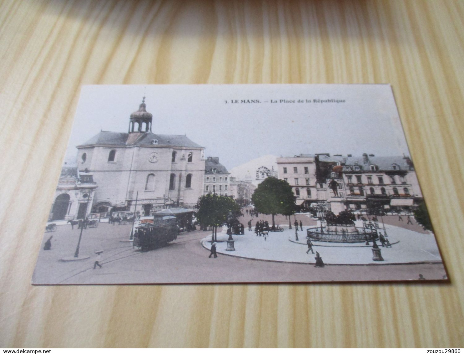 CPA Le Mans (72).La Place De La République - Carte Animée. - Le Mans