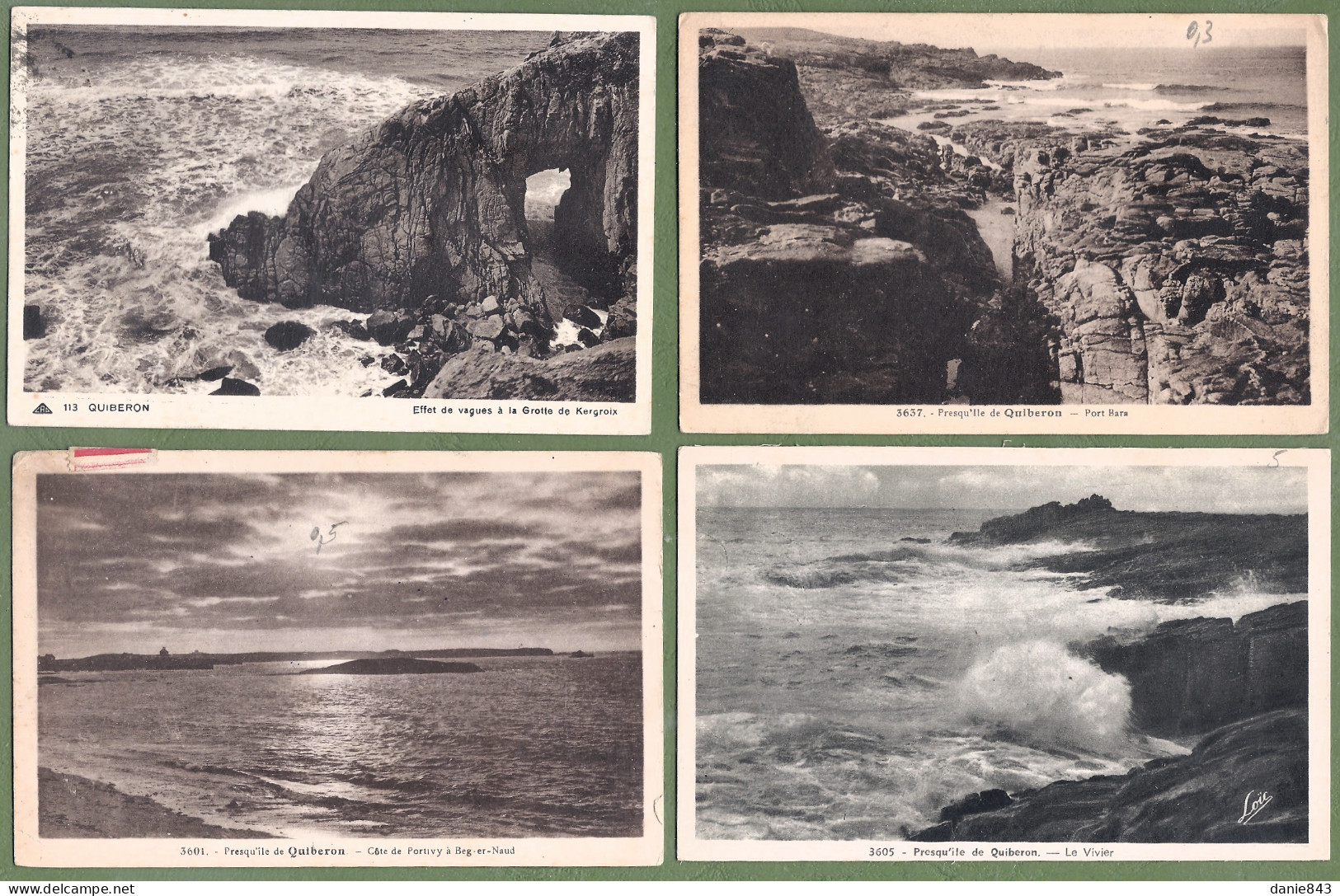 Lot De 20 CPA De QUIBERON - Bord De Mer - Toutes Les Cartes Sont Scannées - 5 - 99 Cartes