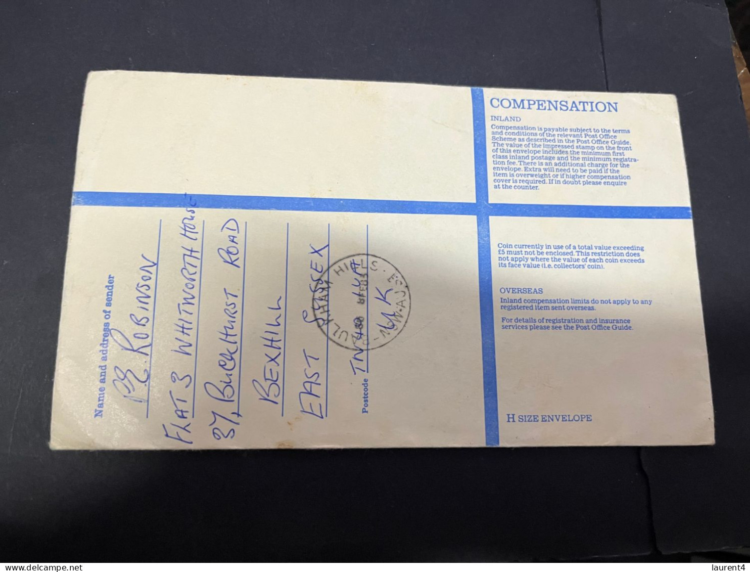 17-4-2024 (2 Z 17) UK Registered Cover Poted To Australia - 1983 - Size Is 20 X 12.1 Cm (with Many Additional Stamps) - Cartas & Documentos