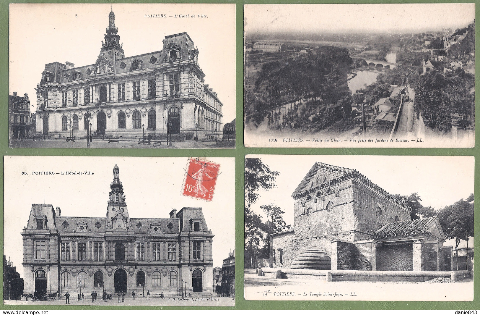 Lot De 20 CPA De POITIERS - Vue Courantes Avec Quelques Animation - Toutes Les Cartes Sont Scannées - 5 - 99 Cartoline