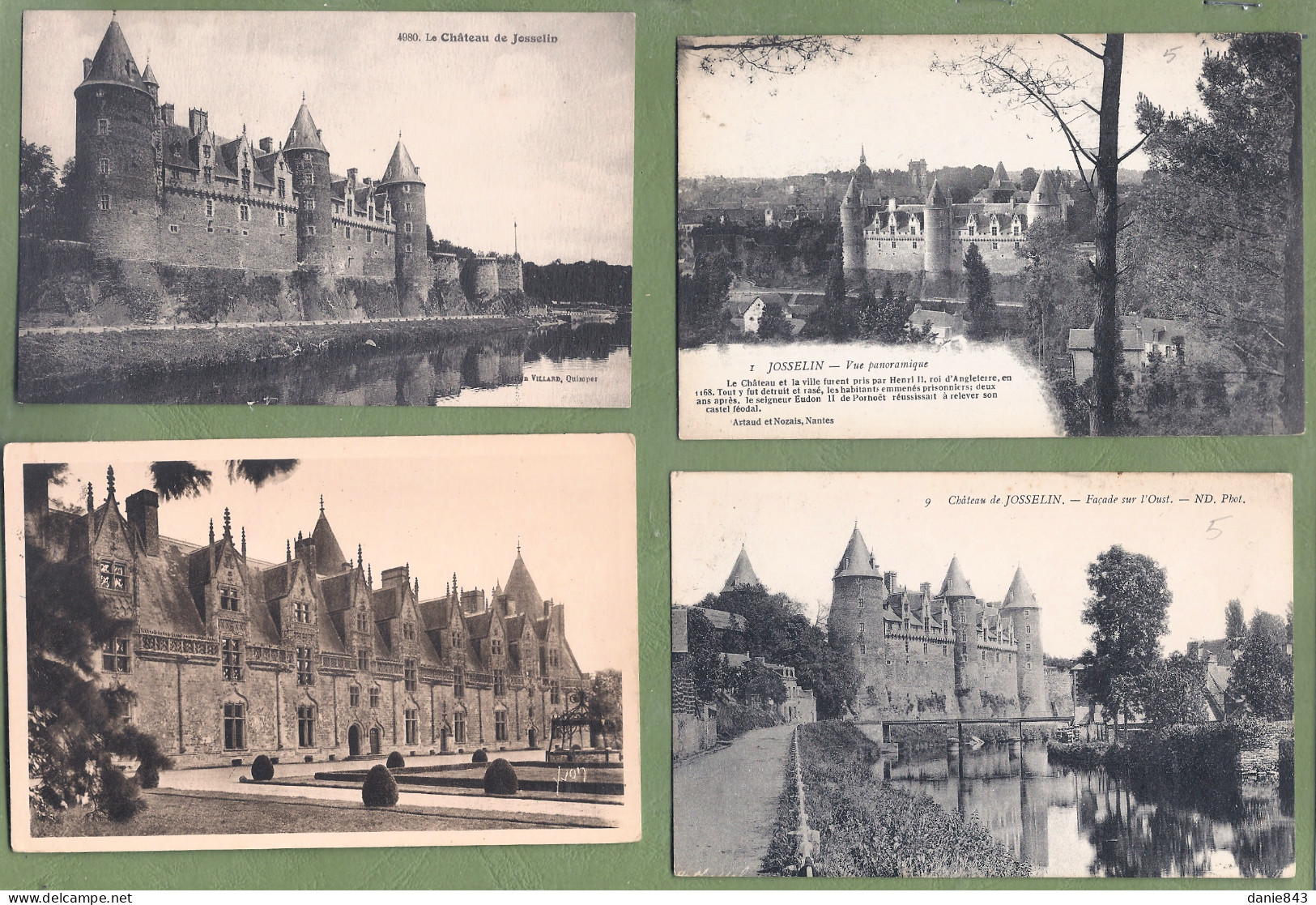 Lot De 20 CPA Du CHATEAU DE JOSSELIN - Vue Intérieures Et Extérieures - Toutes Les Cartes Sont Scannées - 5 - 99 Cartoline