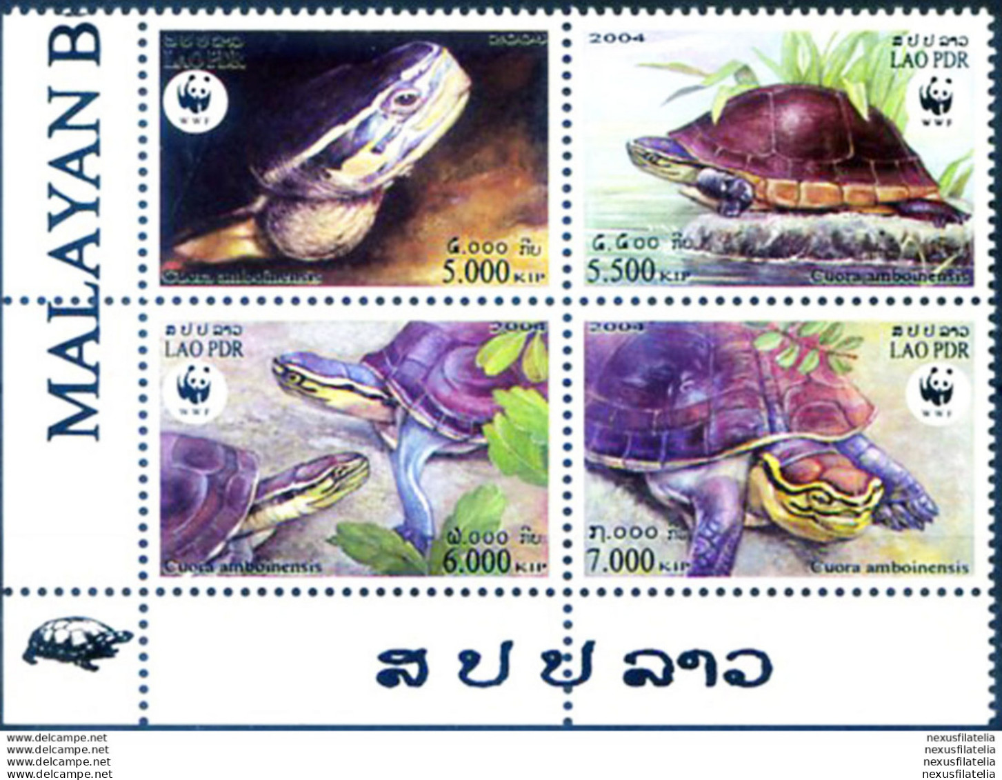 Fauna. Tartarughe. WWF 2004. - Laos