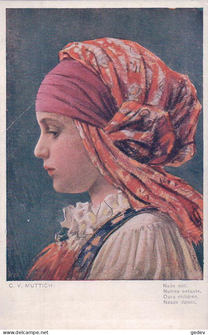 Muttich C.V. Illustrateur, Portrait De Jeune Fille (267.3) - Muttich, C.V.