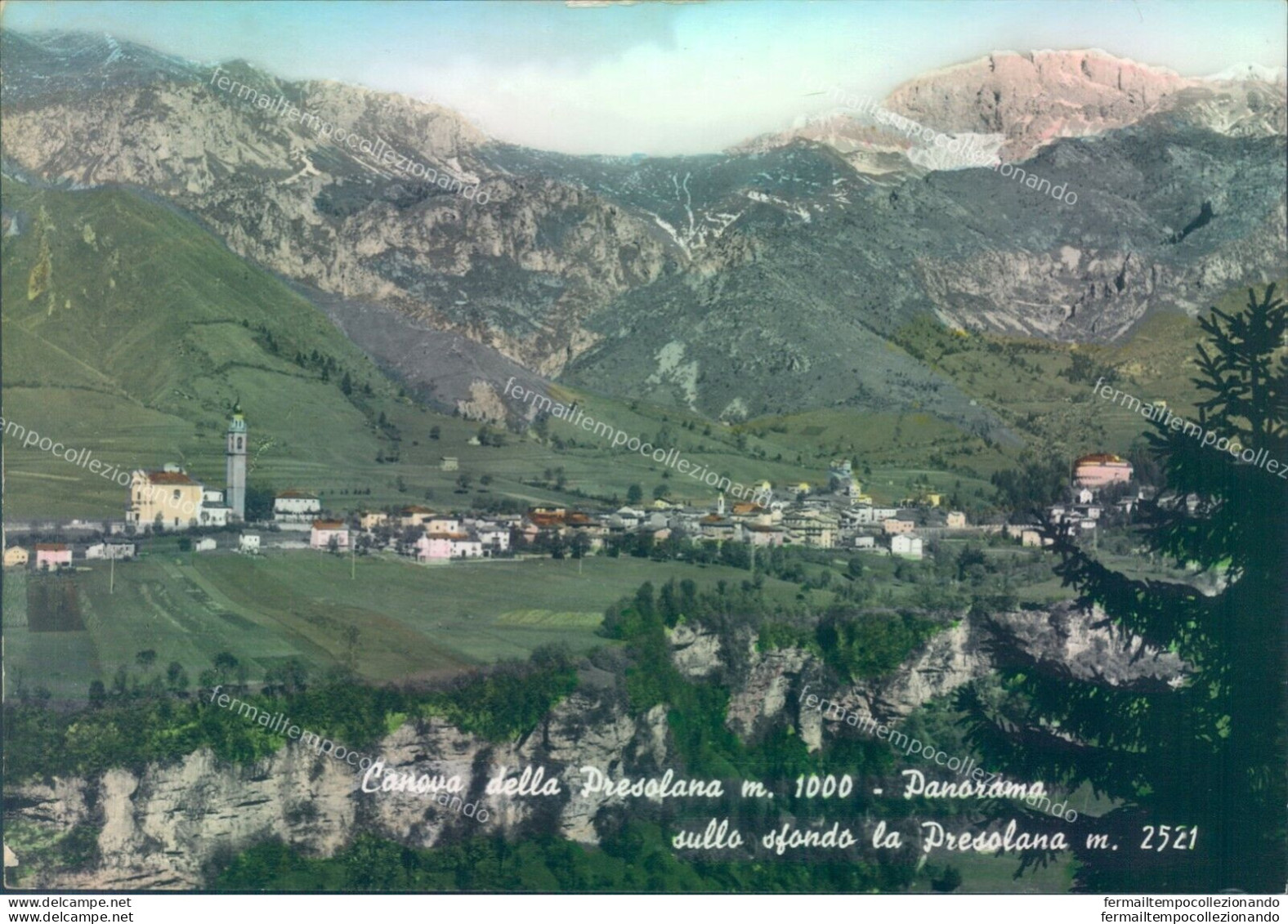 O523 Cartolina Canova Della Presolana Panorama  Provincia Di Bergamo - Bergamo