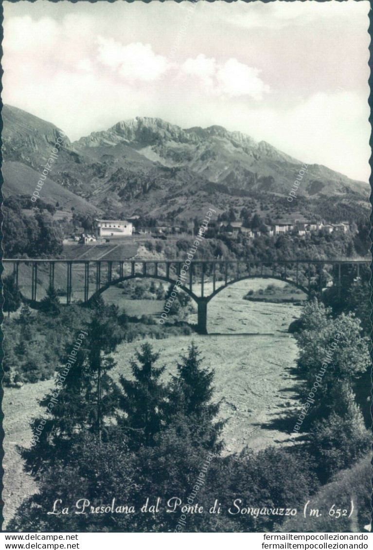 O530 Cartolina La Presolana Dal Ponte Di Songavazzo Provincia Di Bergamo - Bergamo