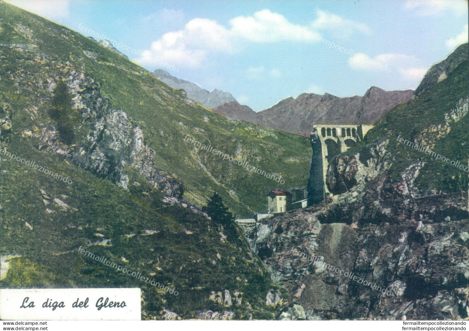 O532 Cartolina  La Diga Del Gleno Provincia Di Bergamo - Bergamo