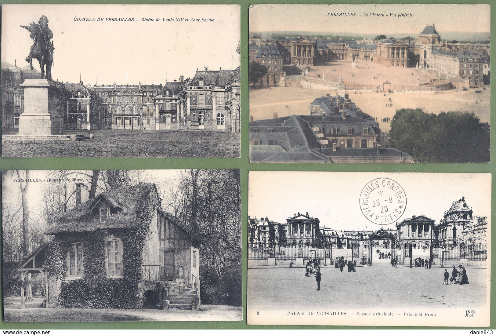 Lot De 20 CPA De VERSAILLES - Vue Extérieur Du CHATEAU ET DU PARC Quelques Animations - Toutes Les Cartes Sont Scannées - 5 - 99 Cartes