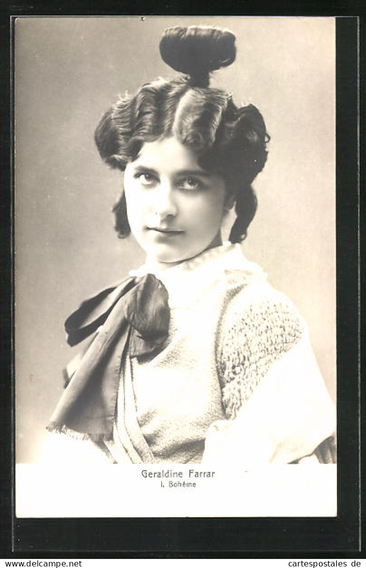 AK Opernsängerin Geraldine Farrar In Boheme  - Oper