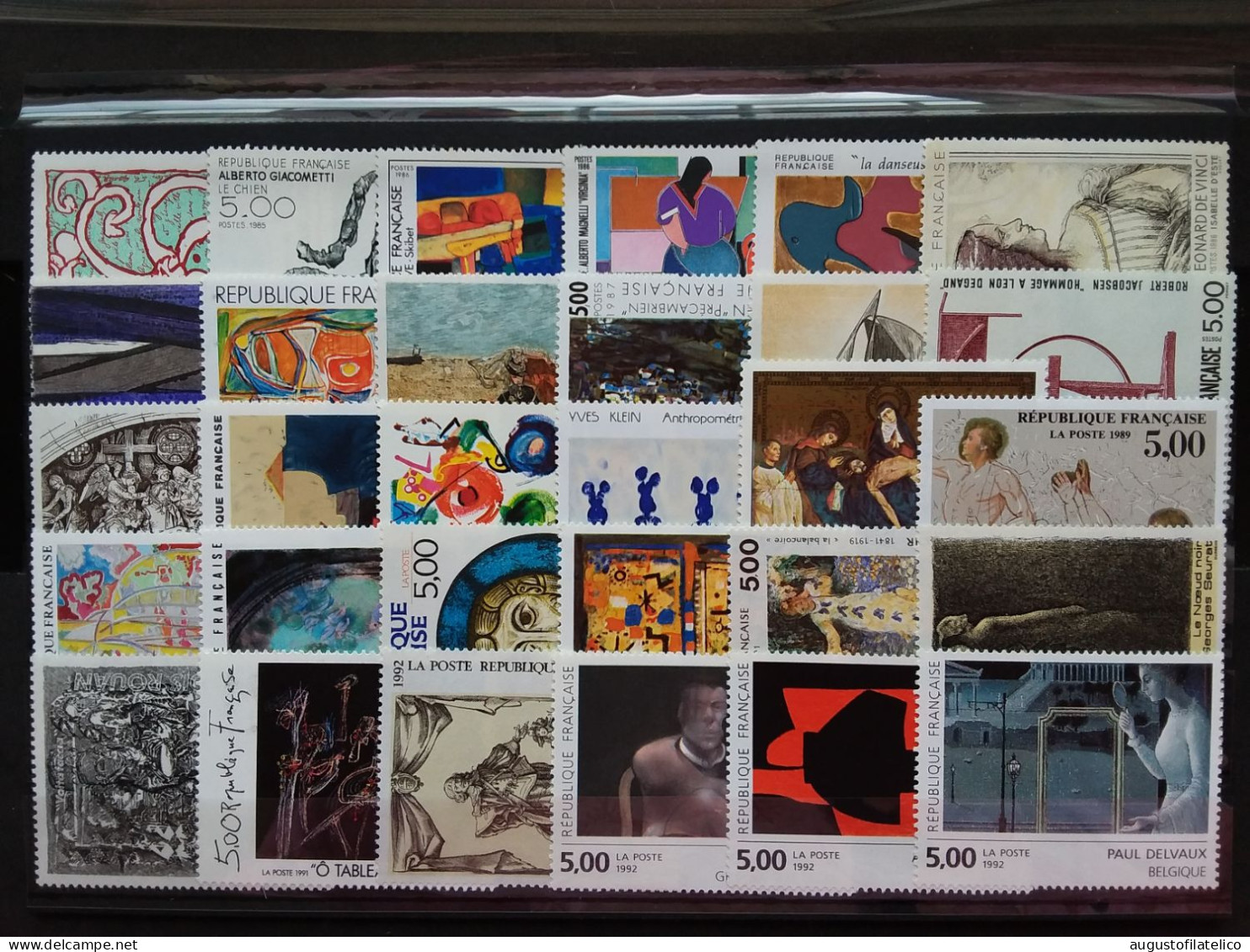 FRANCIA - Arte Di Francia - 30 Valori Anni '80/'90 - Nuovi ** (sottofacciale) + Spese Postali - Nuevos