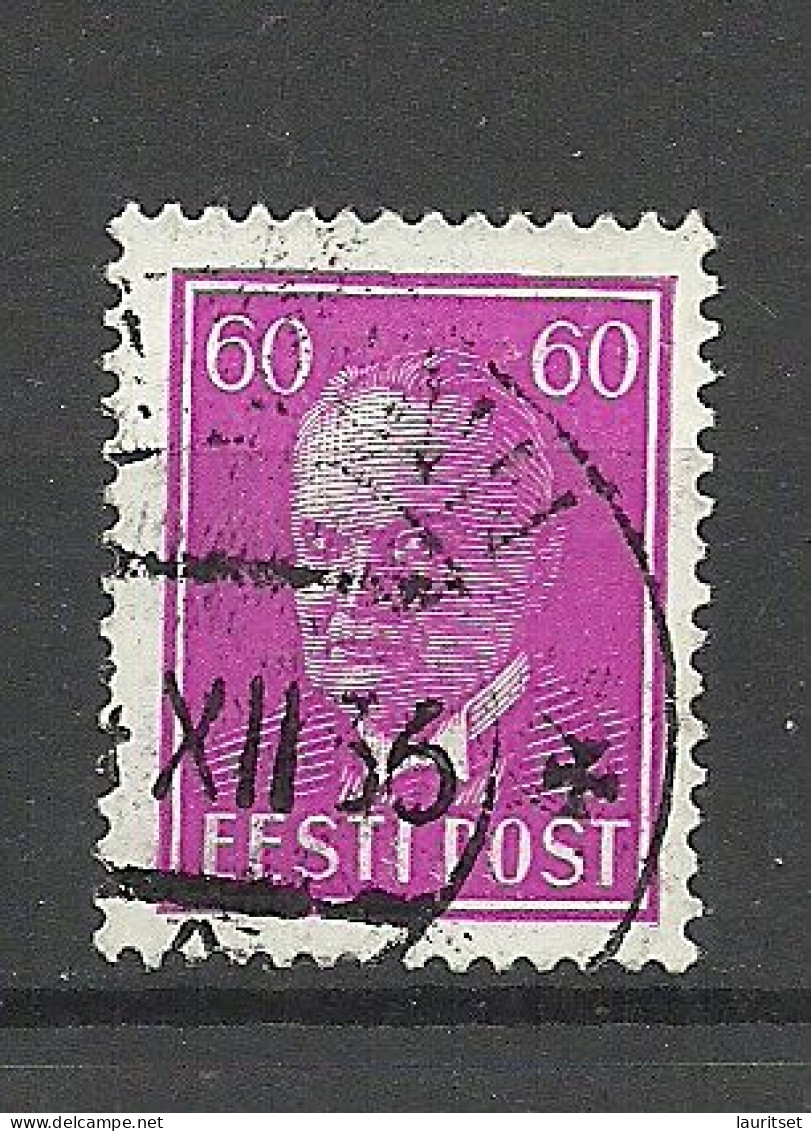 ESTLAND Estonia 1936 O KAMBJA Michel 126 O President Päts The Highest Value. Better Cancel - Estonie