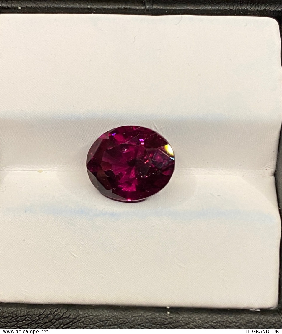 Rhodolite Garnet 6.44 Carat . Certified Untreated Loose Gemstone From Sri Lanka - Unclassified