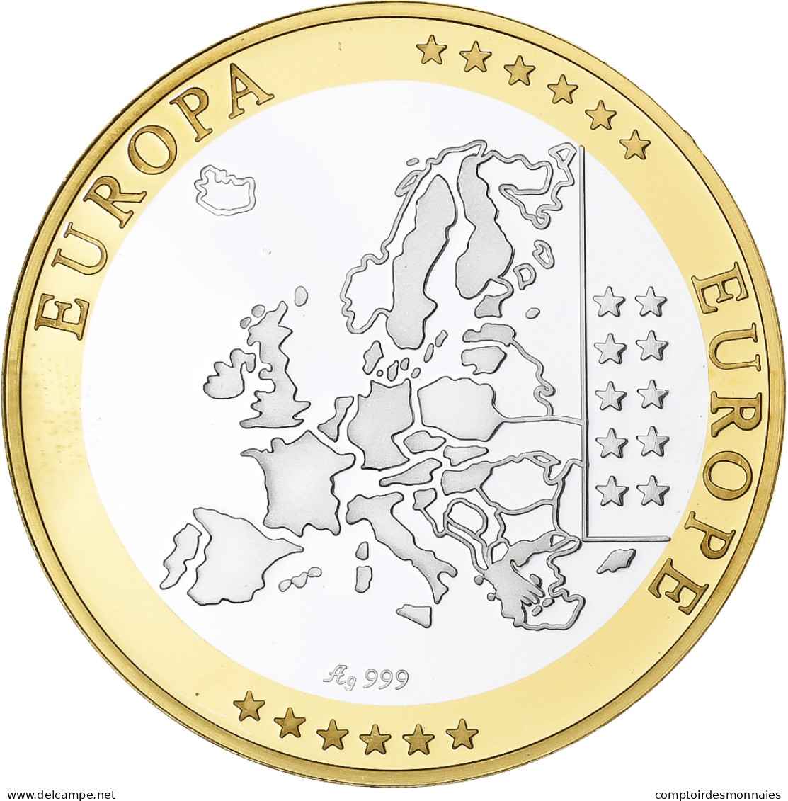 Slovénie, Médaille, L'Europe, Argent, FDC - Otros & Sin Clasificación