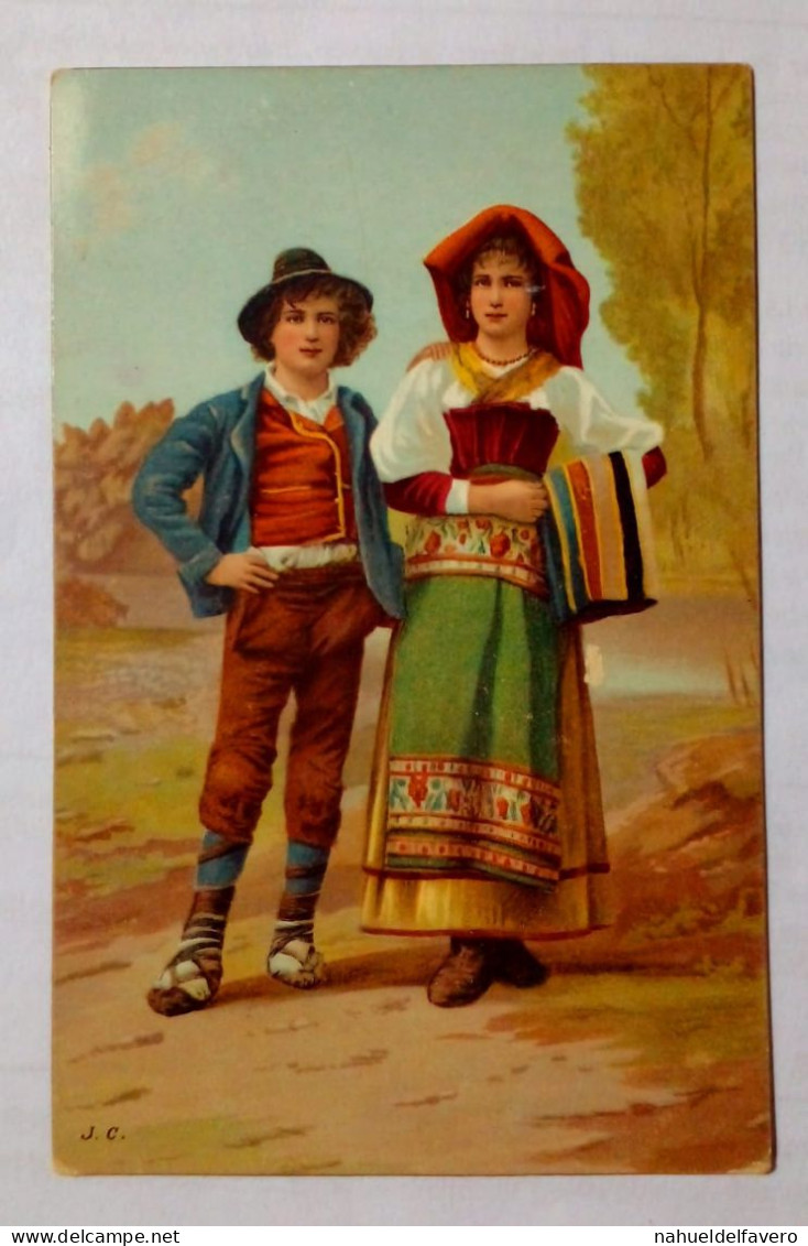 Carte Postale Costumes Traditionnels - Trachten