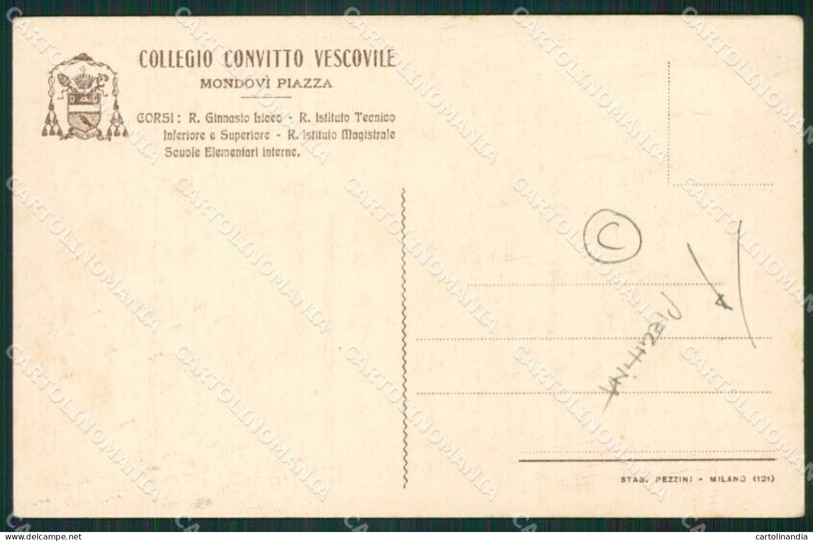 Cuneo Mondovì PIEGHINA Cartolina QK9040 - Cuneo