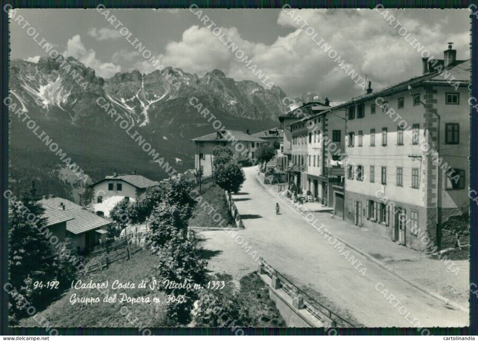 Belluno San Nicolò Costa Di Foto FG Cartolina ZKM7119 - Belluno