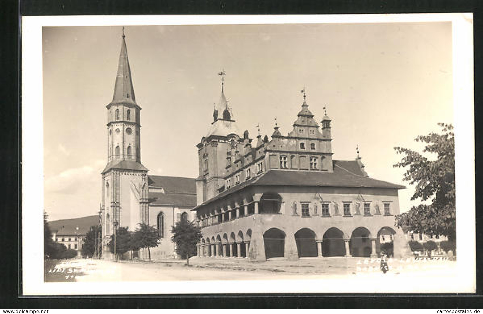 AK Leutschau, Rathaus Und R. K. Kirche  - Slovaquie