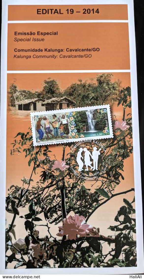 Brochure Brazil Edital 2014 19 Kalunga Cavalcante Community GO Africa Without Stamp - Briefe U. Dokumente