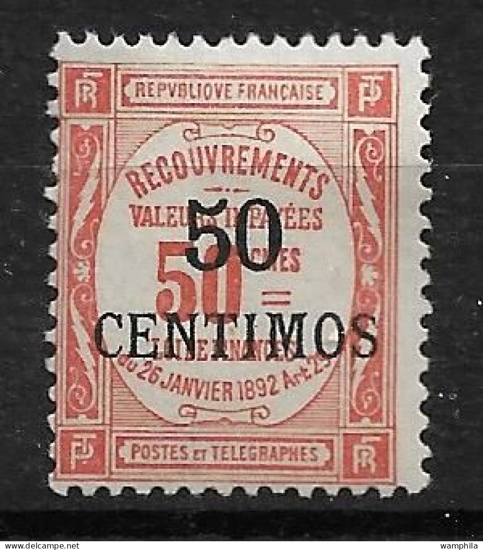 Maroc, 1909 Taxe N°9** Cote 112.5€ - Portomarken