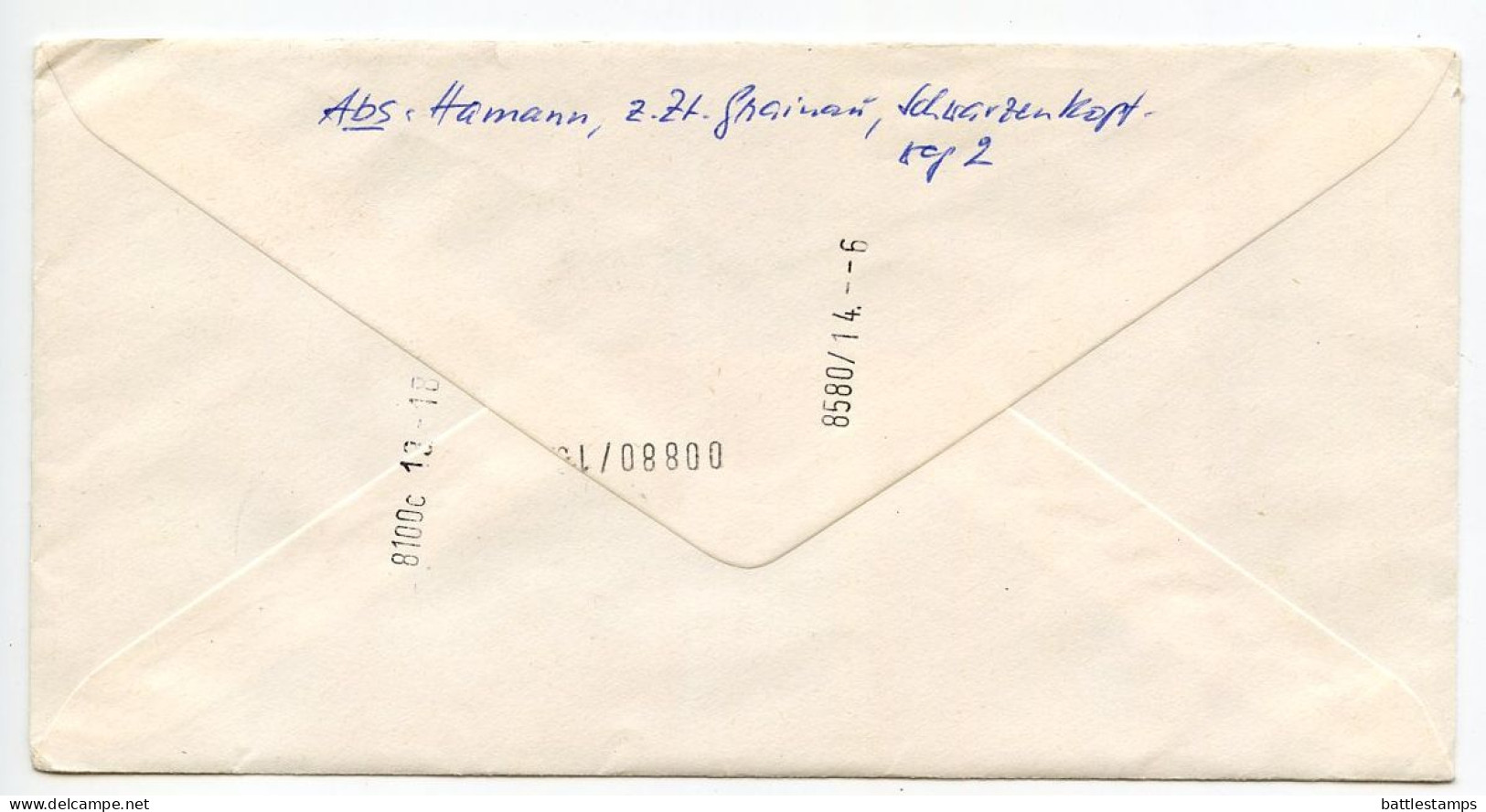 Germany, West 1986 Express / Eilzustellung Cover; Grainau To Bayreuth; Mix Of Stamps & Frama ATM Stamp - Lettres & Documents