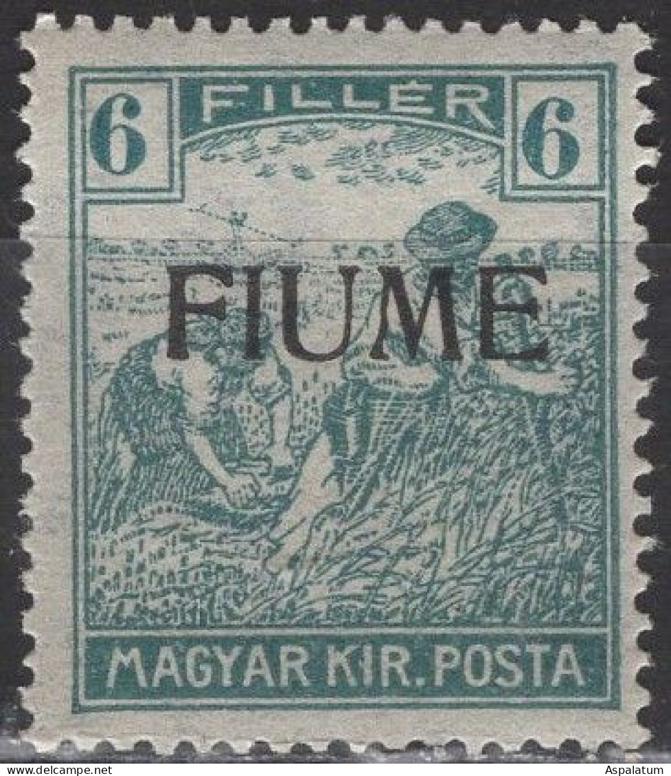 Fiume - Definitive - 6 F - Mi 11 II - 1918 - Fiume