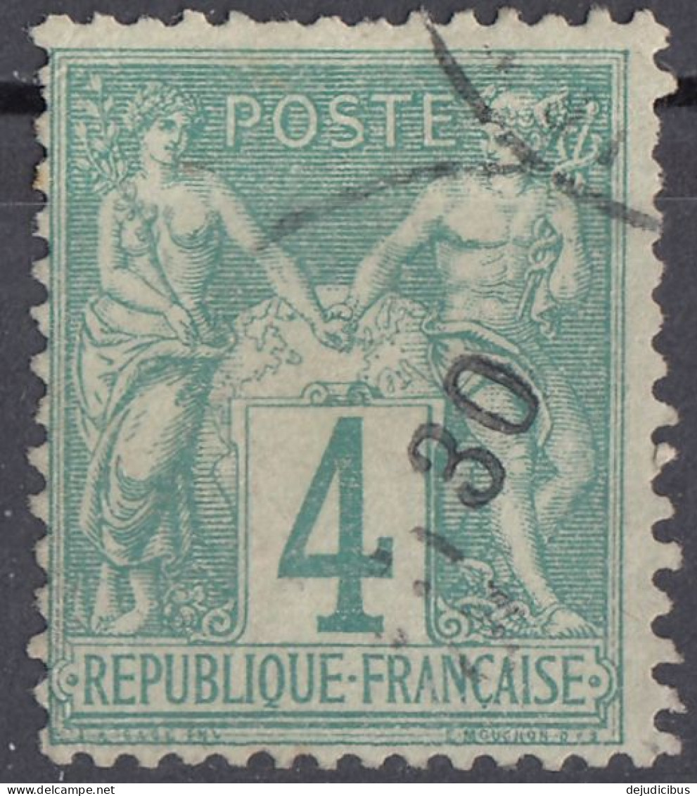 FRANCE, FRANCIA -  Yvert 63 Usato. - 1876-1878 Sage (Type I)