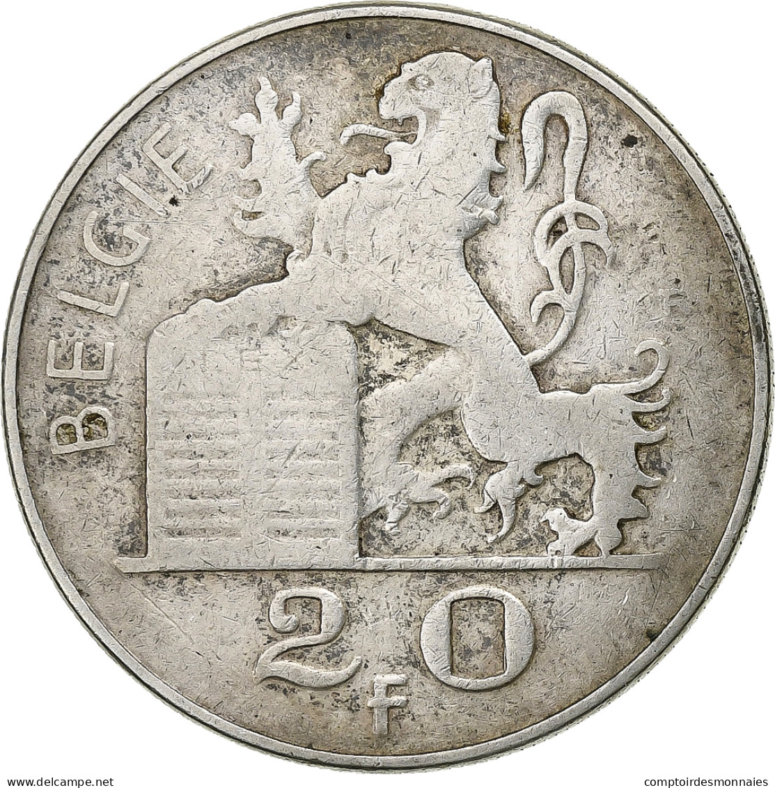 Belgique, Régence Prince Charles, 20 Francs, 20 Frank, 1951, Argent, TTB+ - 20 Francs