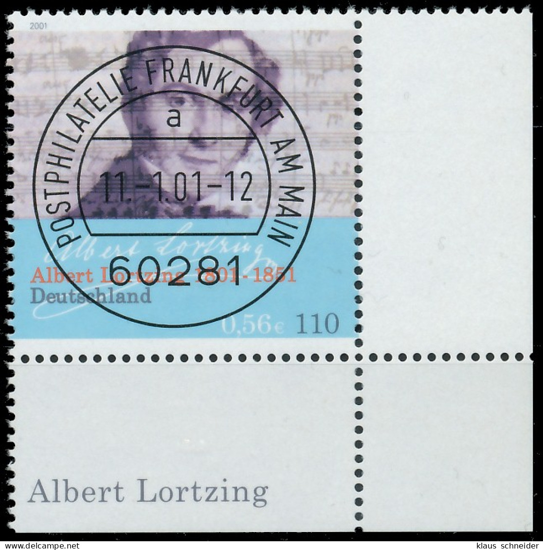 BRD BUND 2001 Nr 2163 Postfrisch ECKE-URE X3D0612 - Unused Stamps