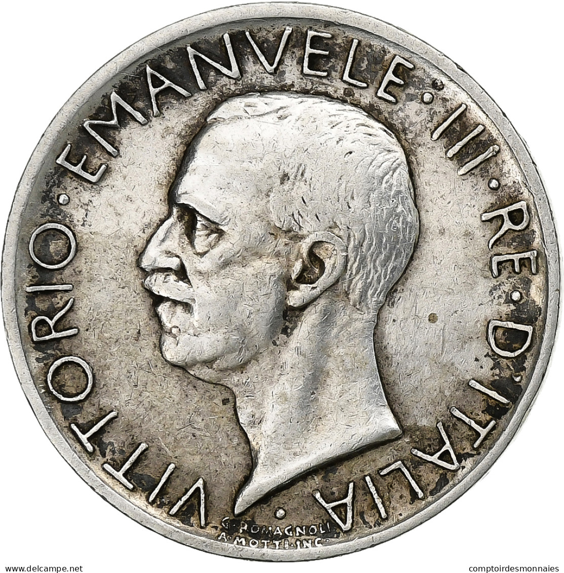 Italie, Vittorio Emanuele III, 5 Lire, 1929, Rome, Argent, TTB+, KM:67.2 - 1900-1946 : Vittorio Emanuele III & Umberto II