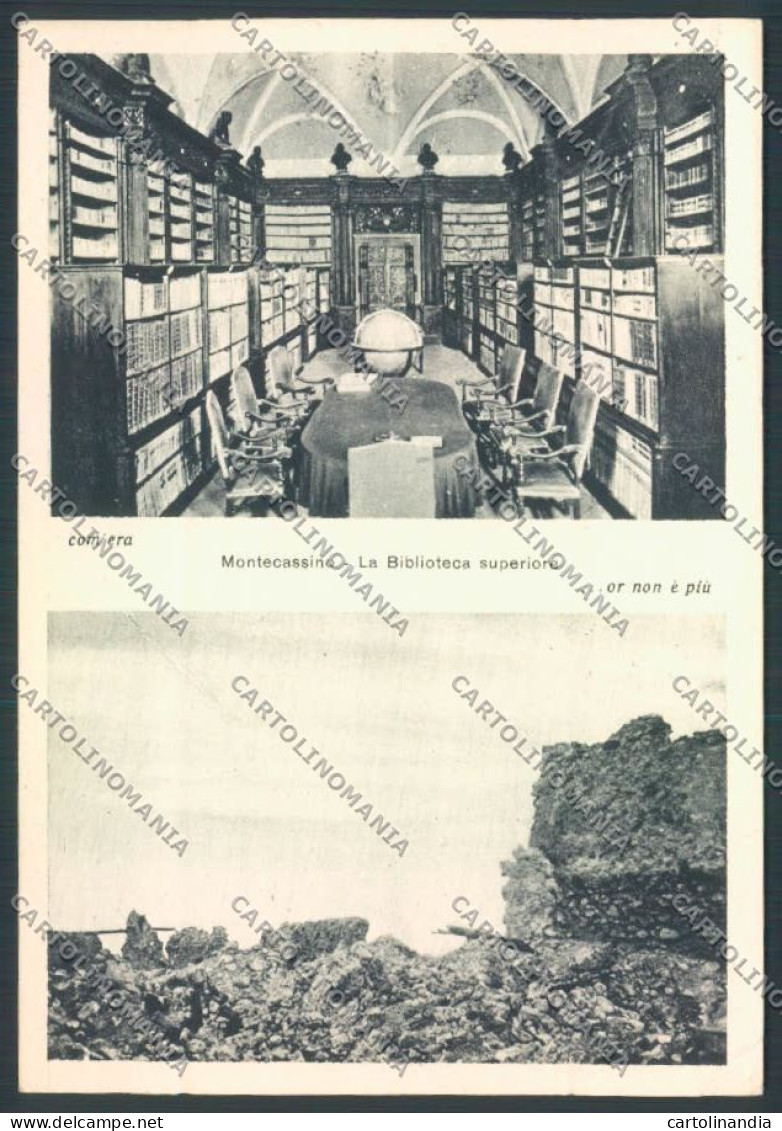 Frosinone Montecassino Biblioteca FG Cartolina ZF7246 - Frosinone