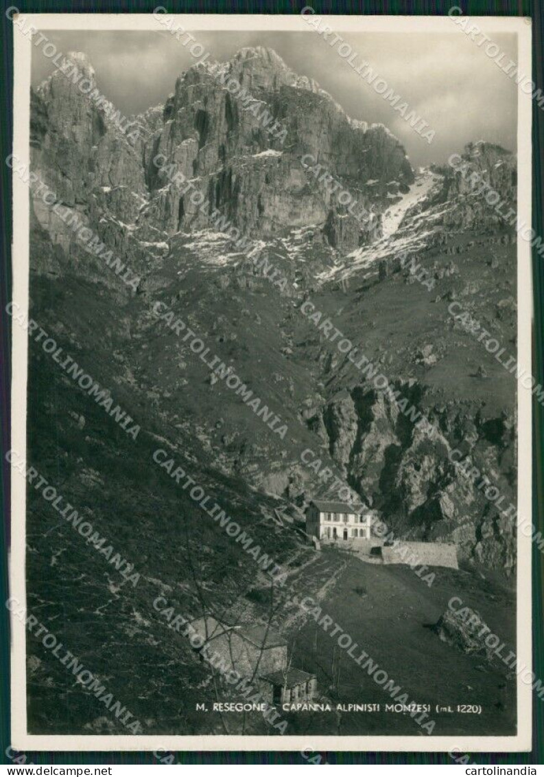 Lecco Resegone Rifugio Alpinisti Monzesi Cai Foto FG Cartolina ZK0754 - Lecco