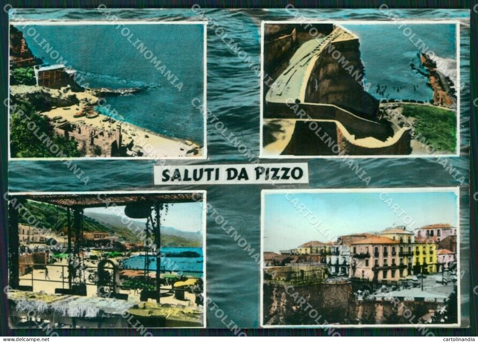 Vibo Valentia Pizzo Saluti Da Foto FG Cartolina ZKM7587 - Vibo Valentia