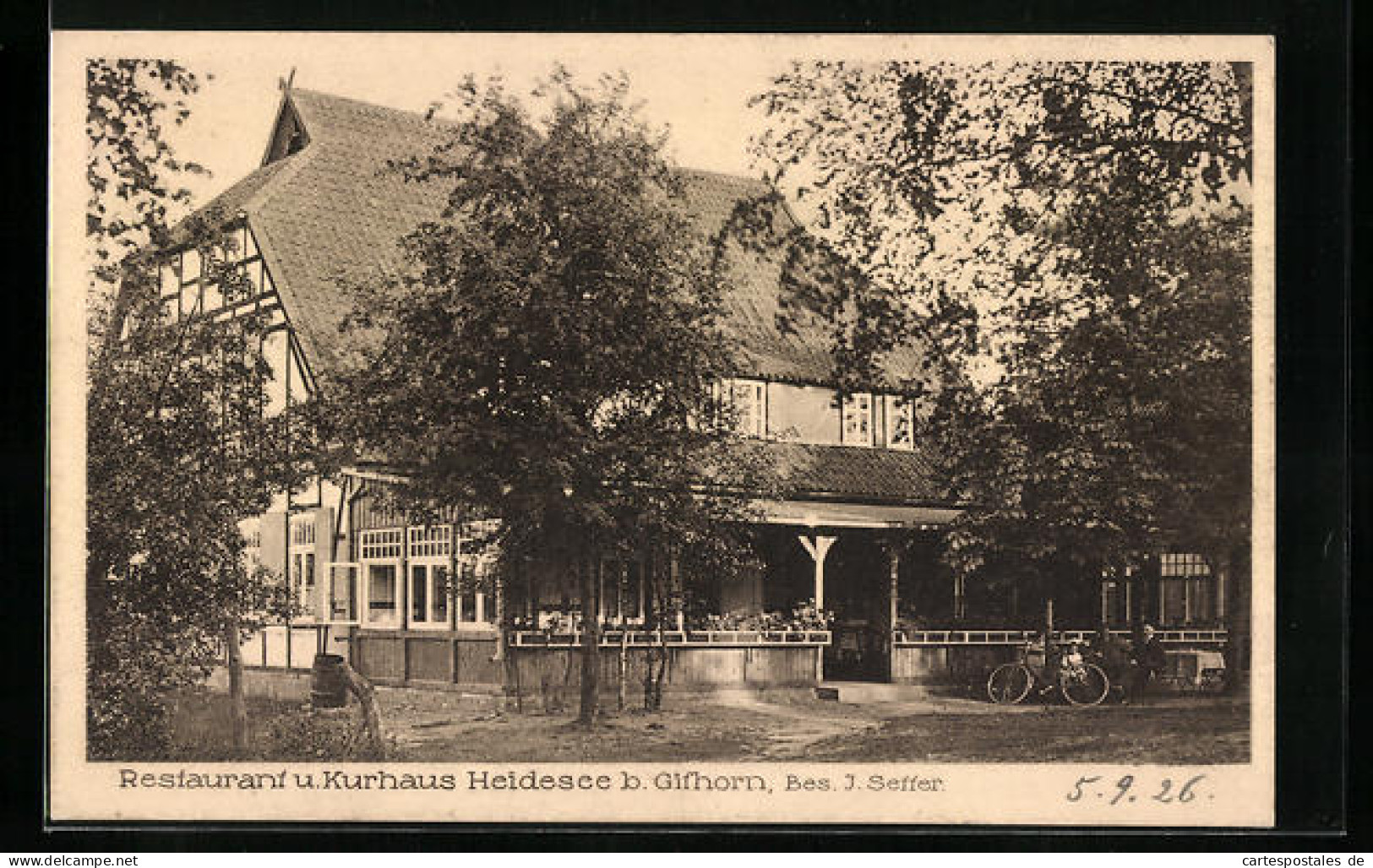 AK Gifhorn, Restaurant U. Kurhaus Heidesee J. Seffer  - Gifhorn