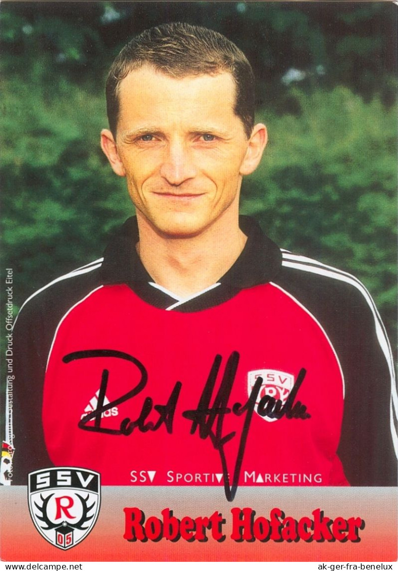 Fußball-Autogrammkarte AK Robert Hofacker SSV Reutlingen 05 00-01 TuS Bräunlingen Stuttgarter Kickers Donaueschingen - Autografi