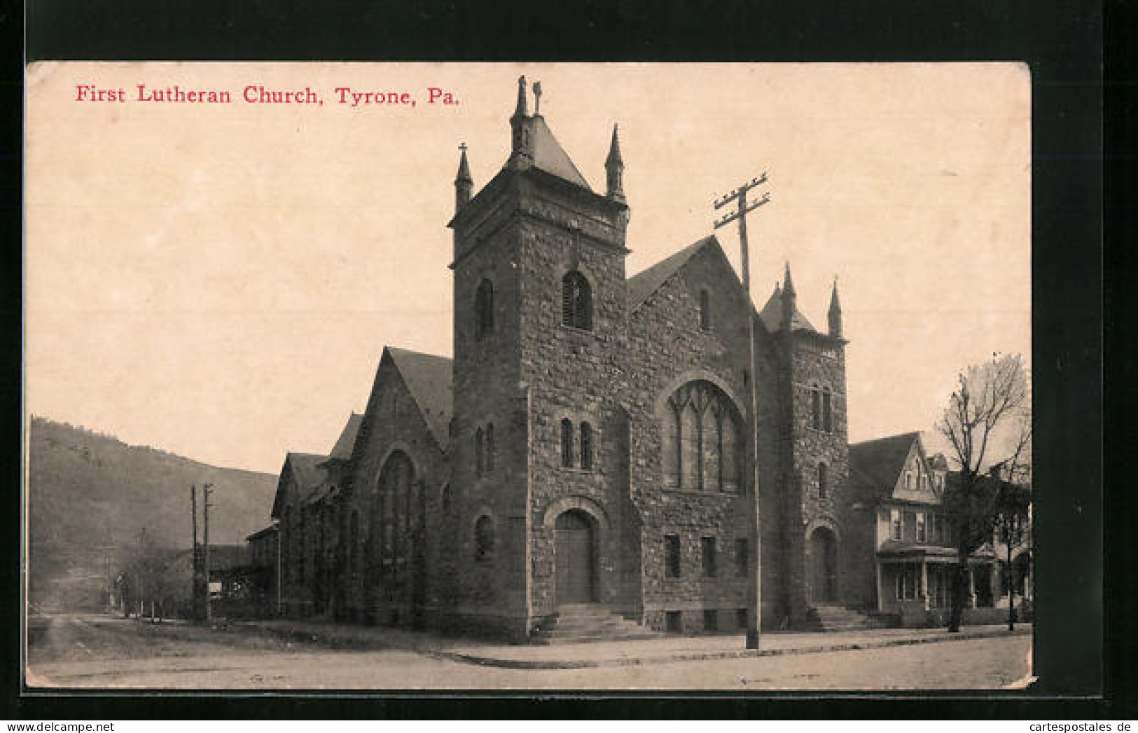 AK Tyrone, PA, First Lutheran Church  - Autres & Non Classés